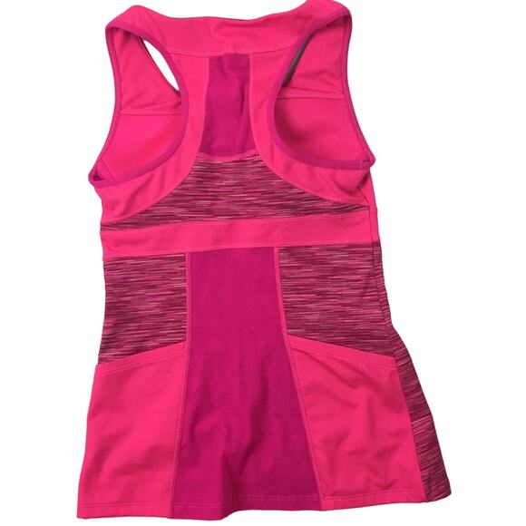 Athleta pink racerback mesh tank top Sz XS - Picture 2 of 7